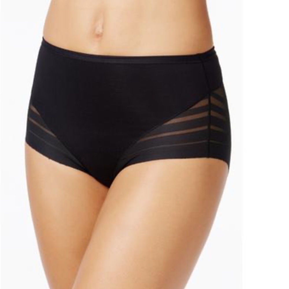 Leonisa | Invisible High Waisted Tummy Control Stripe Lace Underwear